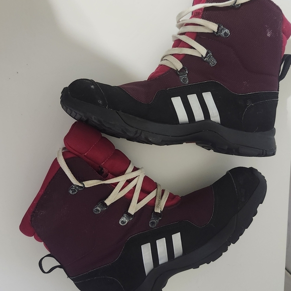 Adidas Climaheat PrimaLoft Snow Boots Sz 5 Pink Purple Insulated Winter Warm - Picture 4 of 16